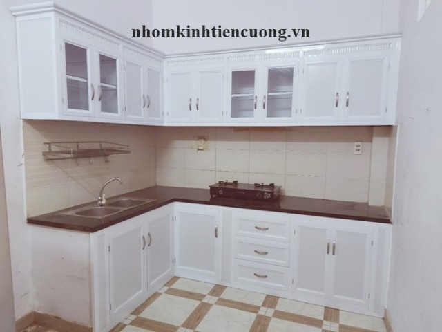 Lắp Đặt Tủ Bếp Nhôm Kính Cho Nhà Nhỏ