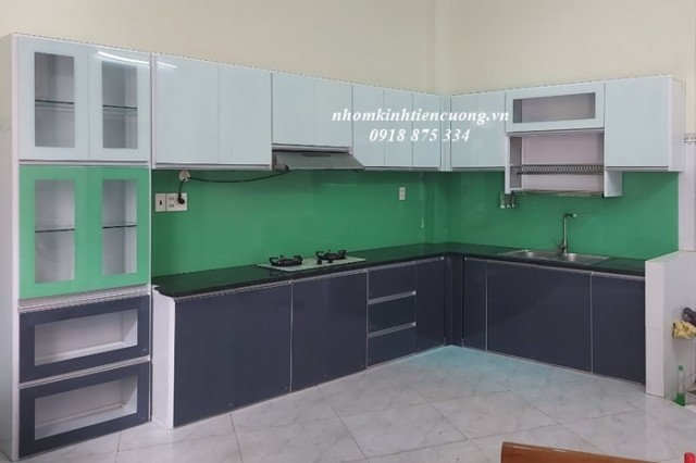 Tủ Bếp Nhôm Kính Đẹp HCM