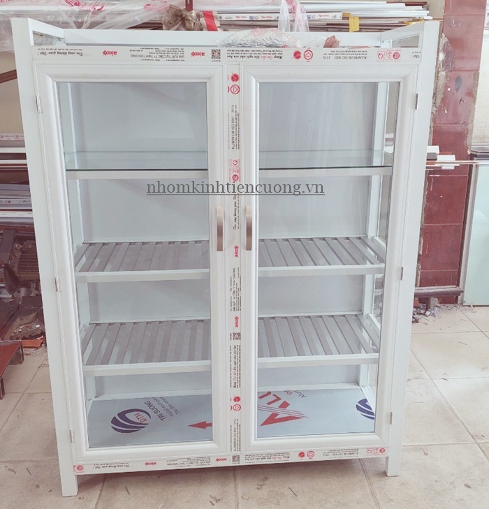 Tủ nhôm kính chén bát