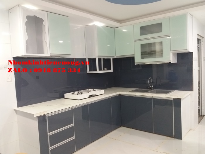 Tủ chén nhôm treo tường 4