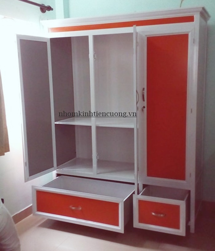 Tủ quần áo nhôm kính 14