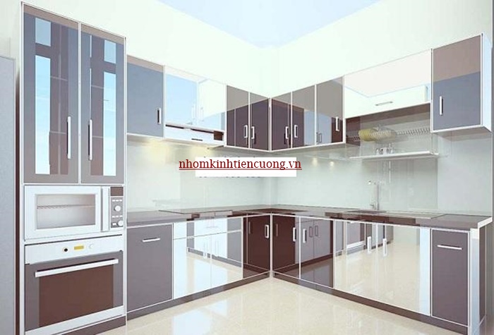 Kích thước tủ bếp nhôm 8