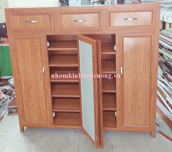 Tủ giày dép bằng nhôm 3