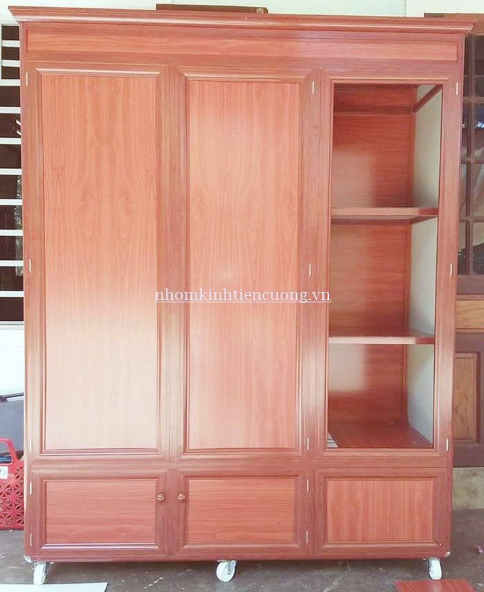 Tủ quần áo nhôm kính 12