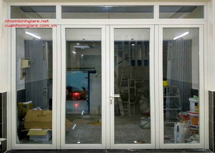 mẫu cửa đi nhôm kính đẹp