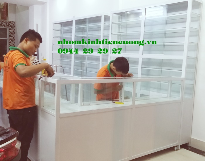 Mẫu tủ quầy thuốc tây đẹp 1