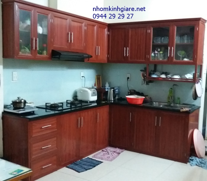 tu-bep-nhom, Tủ bếp nhôm kính tphcm