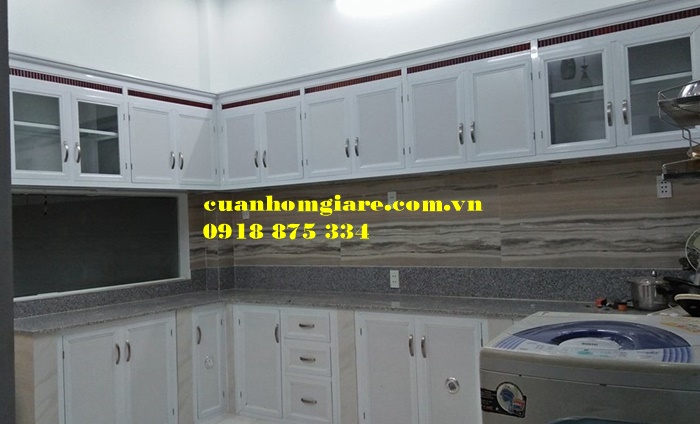 tu-bep-nhom, Tủ bếp nhôm kính tphcm