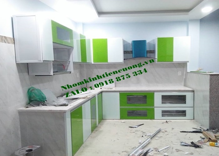 tu-bep-nhom, Tủ bếp nhôm kính tphcm
