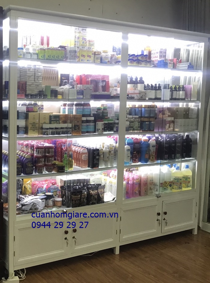 Tủ nhôm kính bán hàng giá rẻ