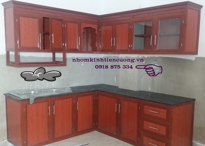 Tủ bếp nhôm kính quận 11 giá rẻ tphcm 1