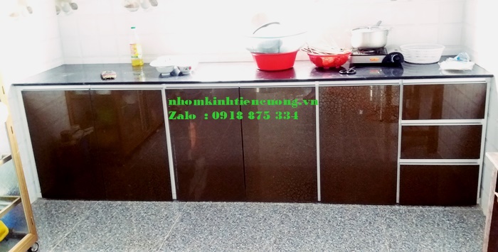 Tủ bếp nhôm kính quận 9.3
