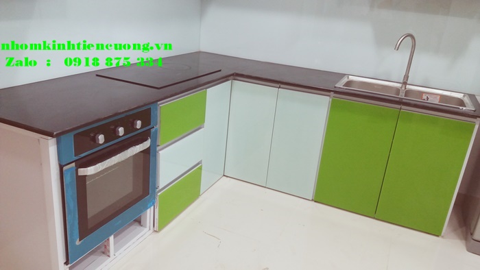 Tủ bếp nhôm kính quận 10 đẹp 1 