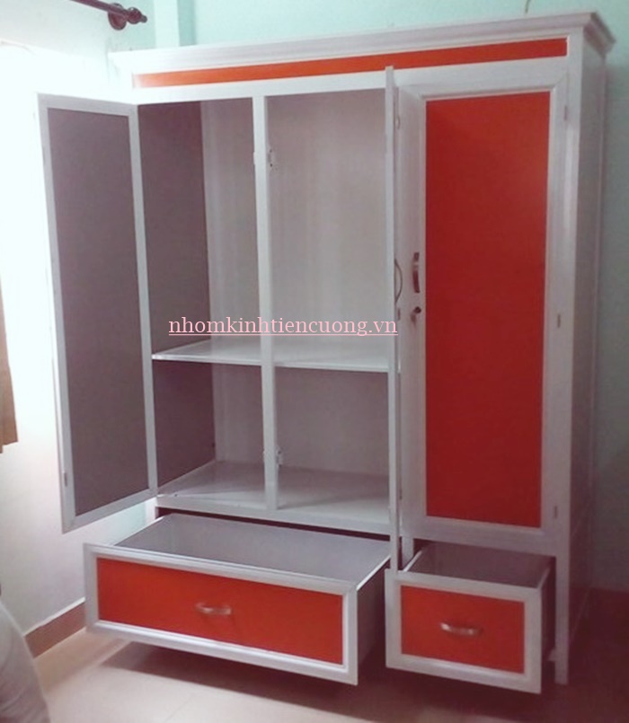 Báo giá tủ quần áo nhôm kính 2