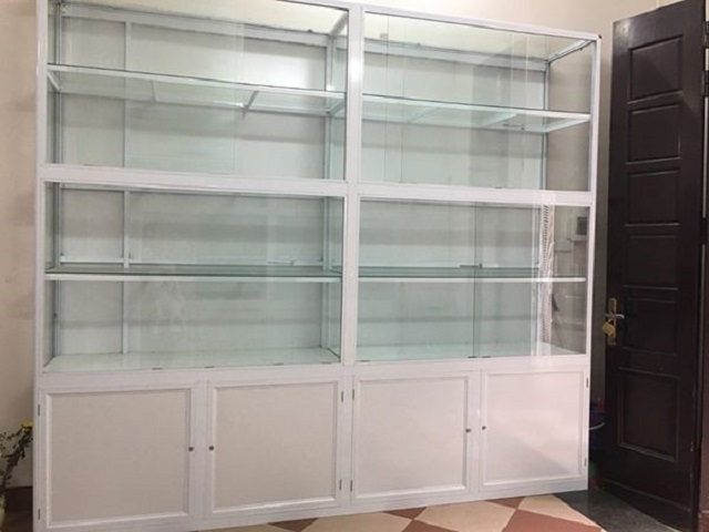 Tủ nhôm kính bán hàng cũ 4