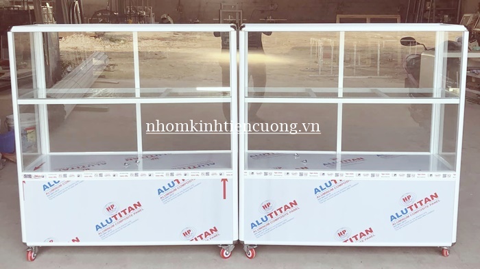 Thi công tủ bán hàng nhôm kính 3
