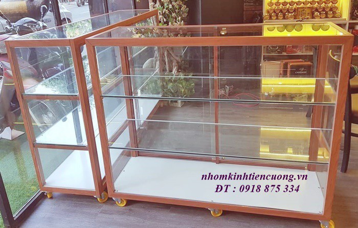 Các chất liệu tủ bán hàng nhôm kính 1