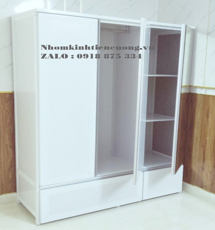 Loại tủ quần áo nhôm kính 4