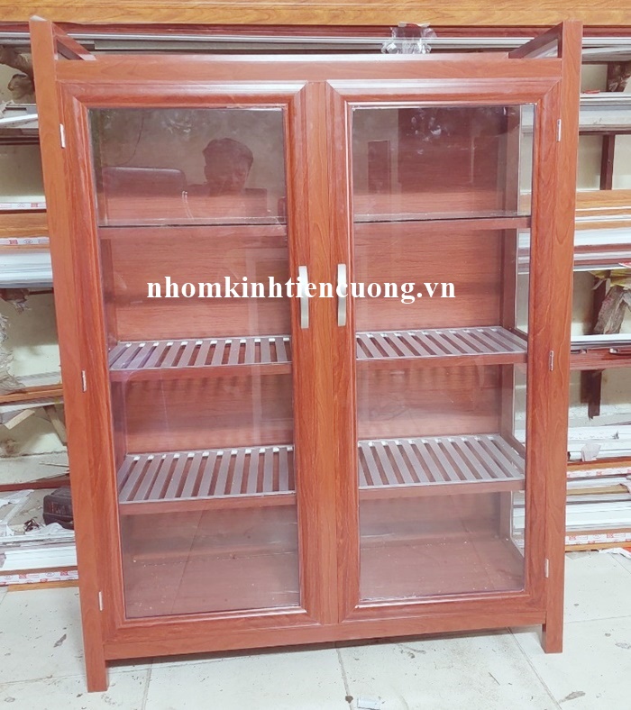 Tủ chén nhôm kính Tiến Cường (5)