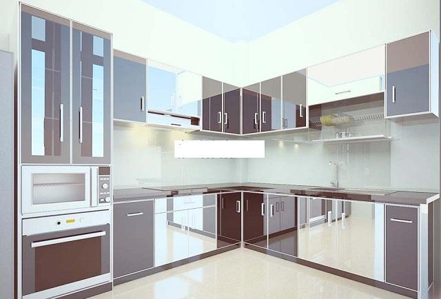 Mẫu tủ bép nhôm kính quận 7.2