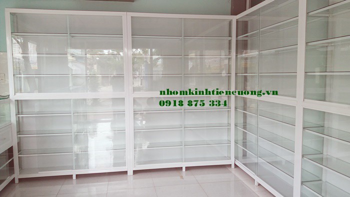 mẫu tủ thuốc tây nhôm kính đẹp