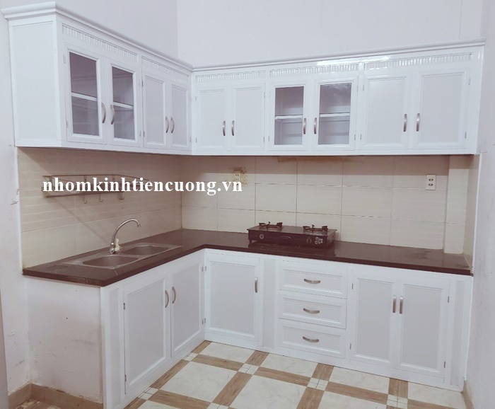 Tủ bếp nhôm kính quận Tân Phú 2